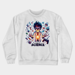 Chemical Concoction: 'Game On, Science' Theme Crewneck Sweatshirt